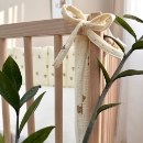 Protectie laterala pentru patut bebe din muselina – Ursuleti cu buline (6)